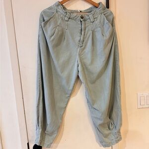 Light Blue High-Waisted Pants Free People Size 4